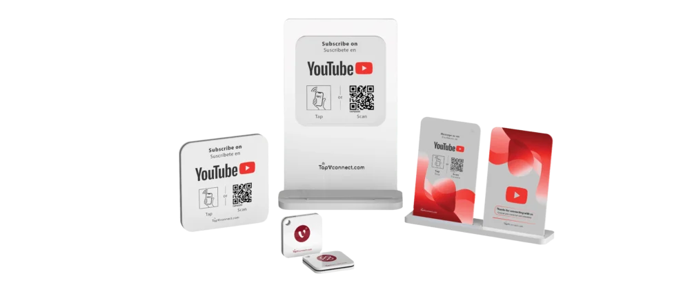 Youtube Bundle with NFC cards and stands